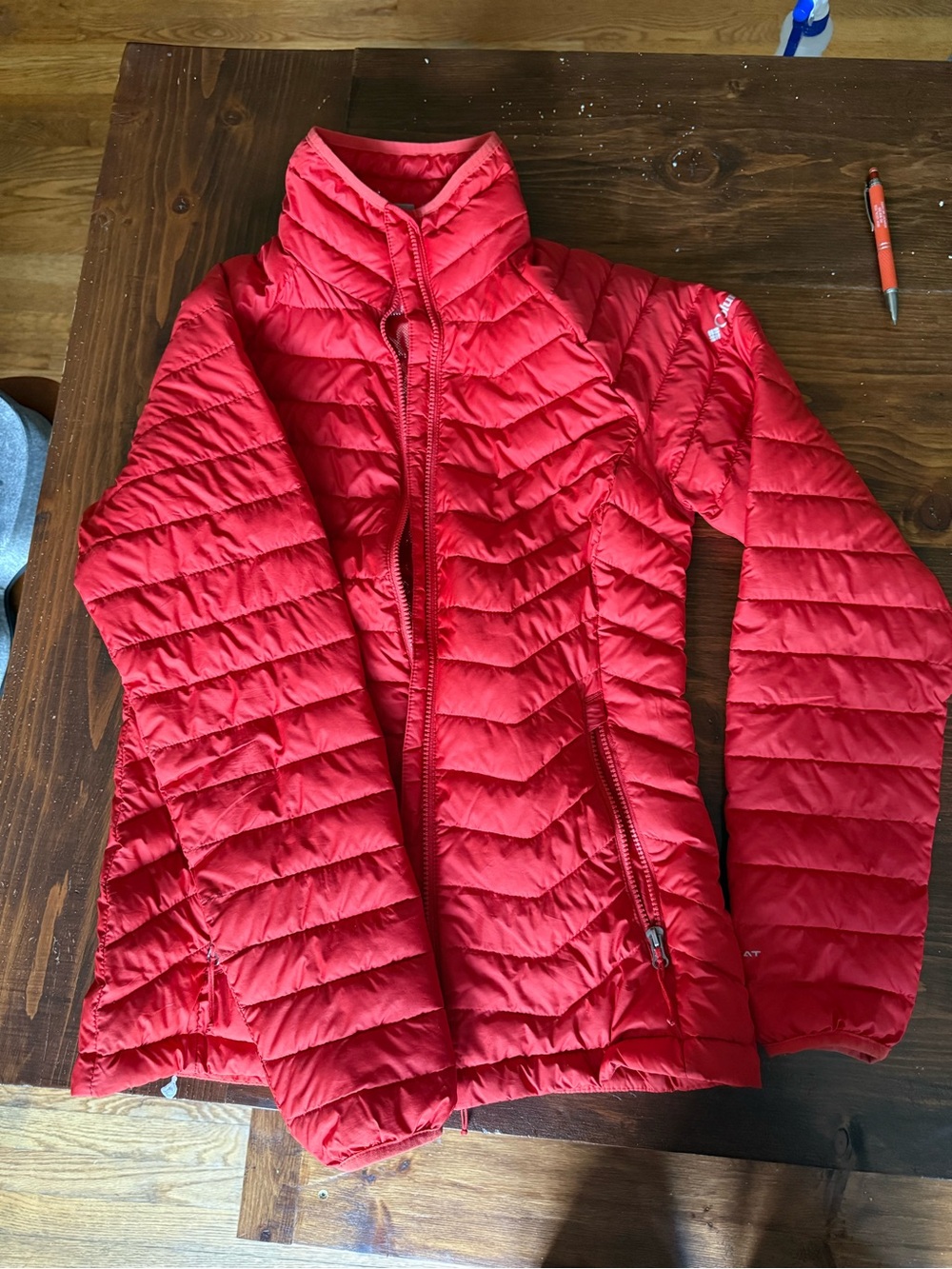 Lightweight Women's Red Packable Puffer Jacket